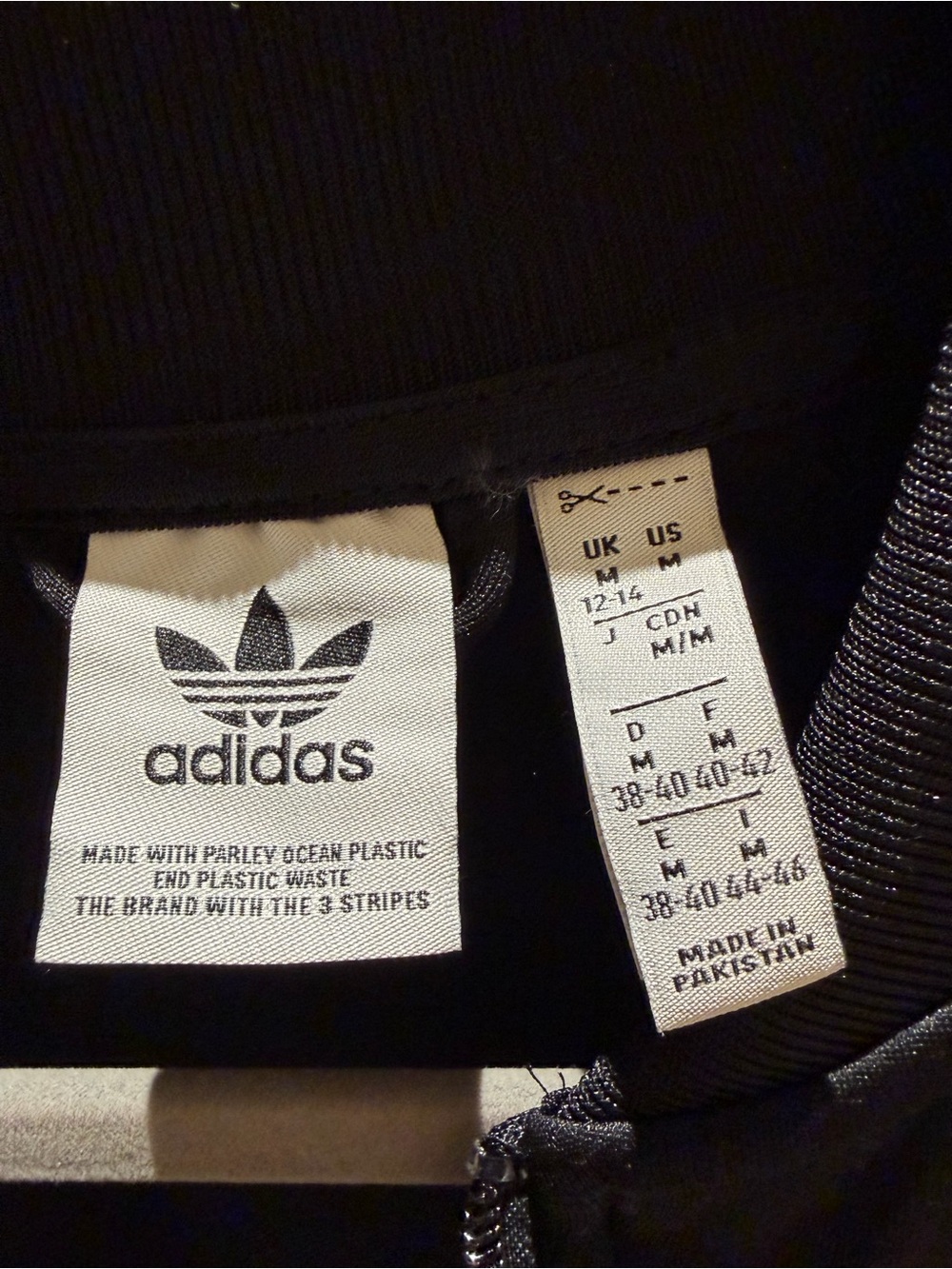 Adidas Women’s Black Track Jacket and Pants with White Three Stripes - Picture 3 of 3